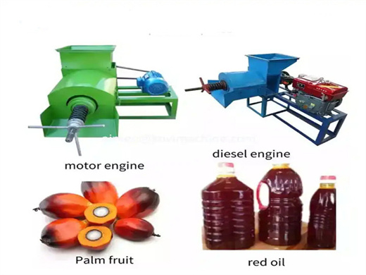 faible coût et machines pour la production d'huile de palme